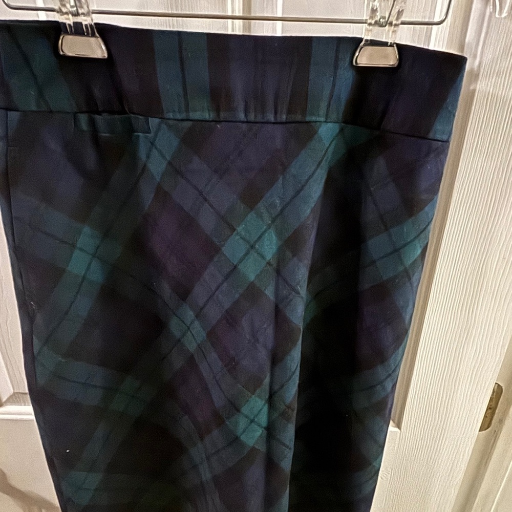 Lands End Tartan Plaid (Blue, Green, & Black) Skirt Size 4